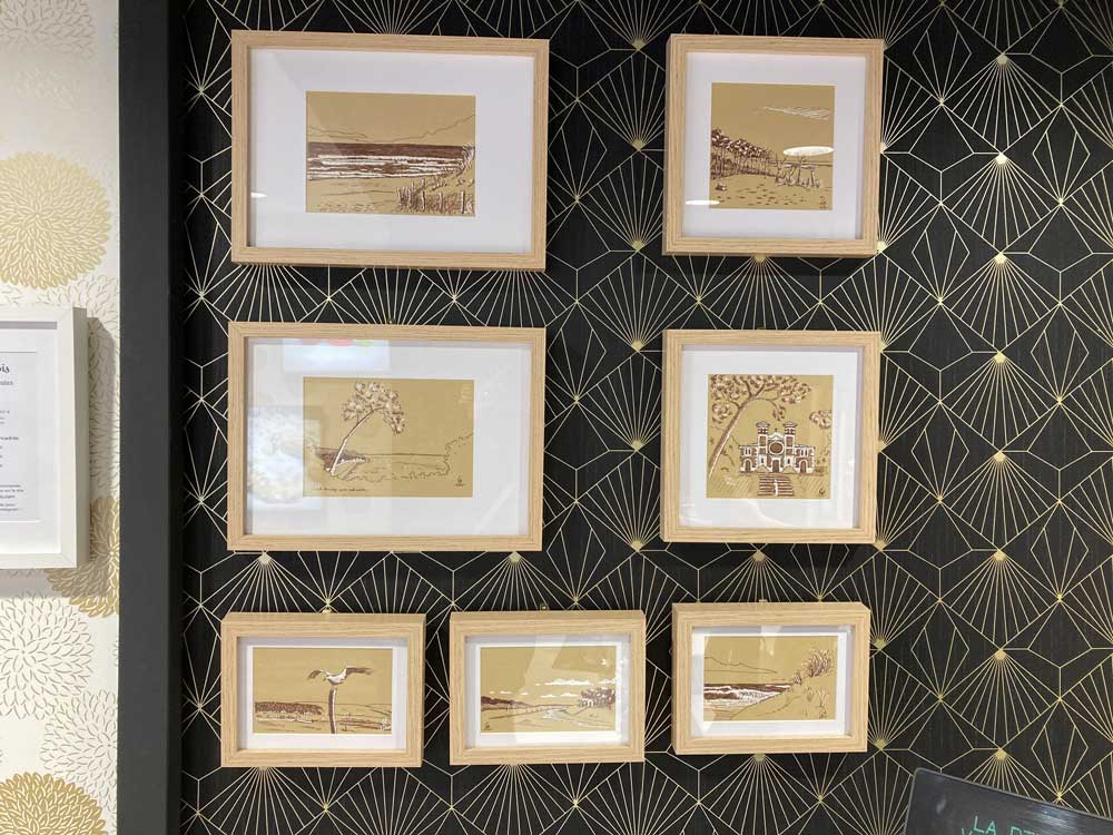 Expo Dessins à l'encre La Divine au Moulleau Clacladesbois 2020
